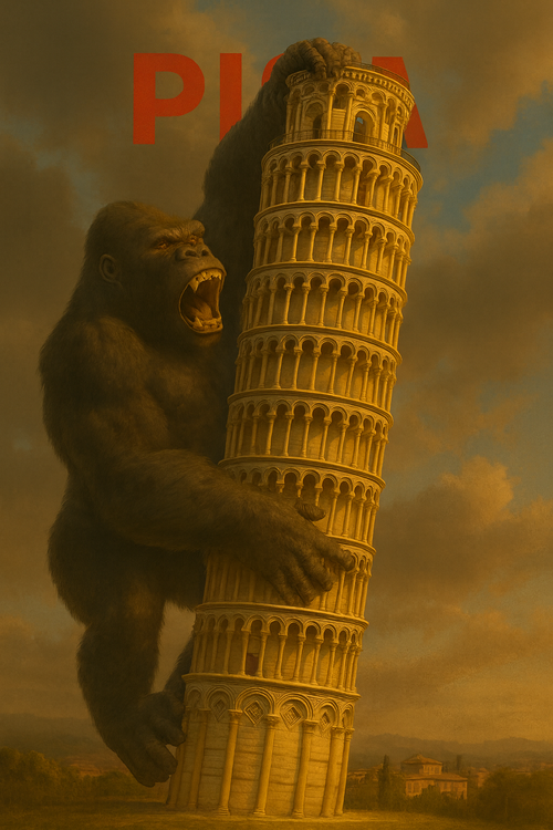 King Kong in Pisa – Leaning Tower Showdown”