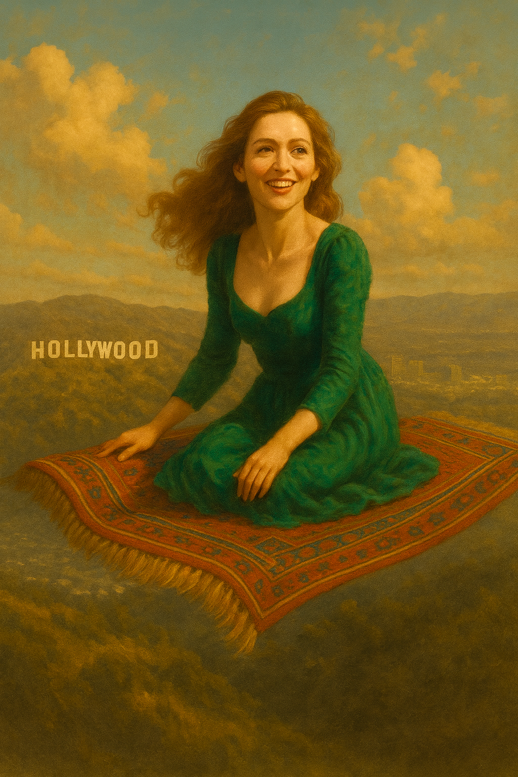 Hollywood Magic – Woman on Flying Carpet