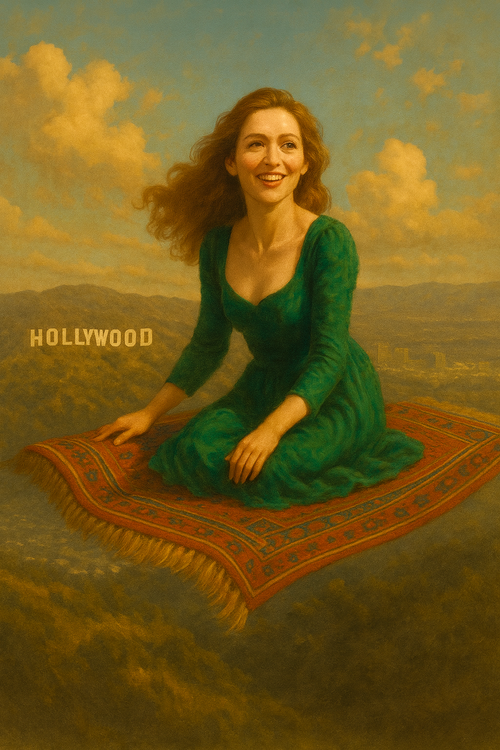 Hollywood Magic – Woman on Flying Carpet